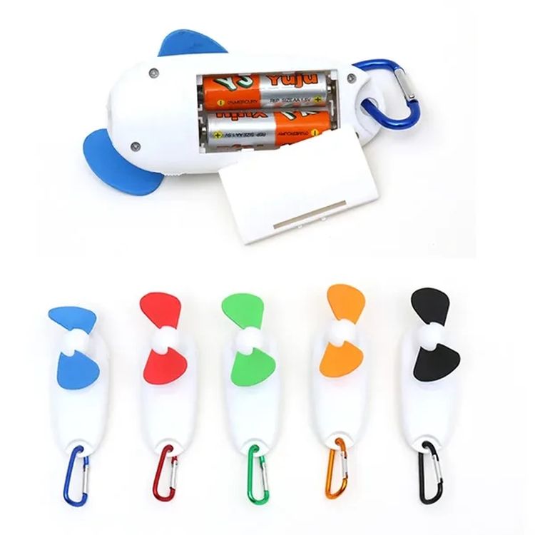 Mini Handheld Fan with LED Flashlight Keychain 4