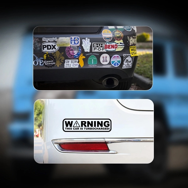 Custom Shape Bumper Sticker(8"x2.4") 7