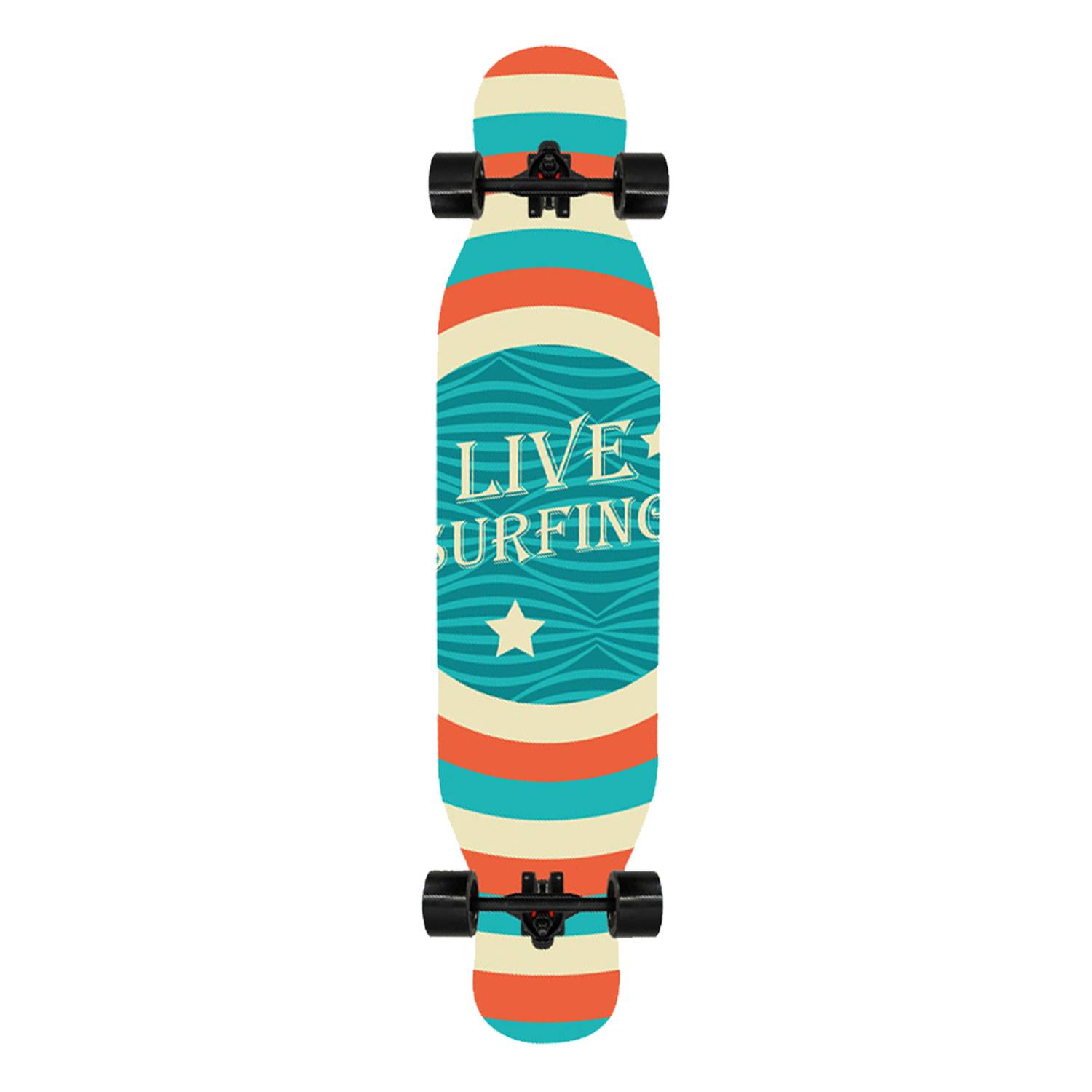 42" Kids Adults Maple Wood PU Wheels Longboard Skateboard 6