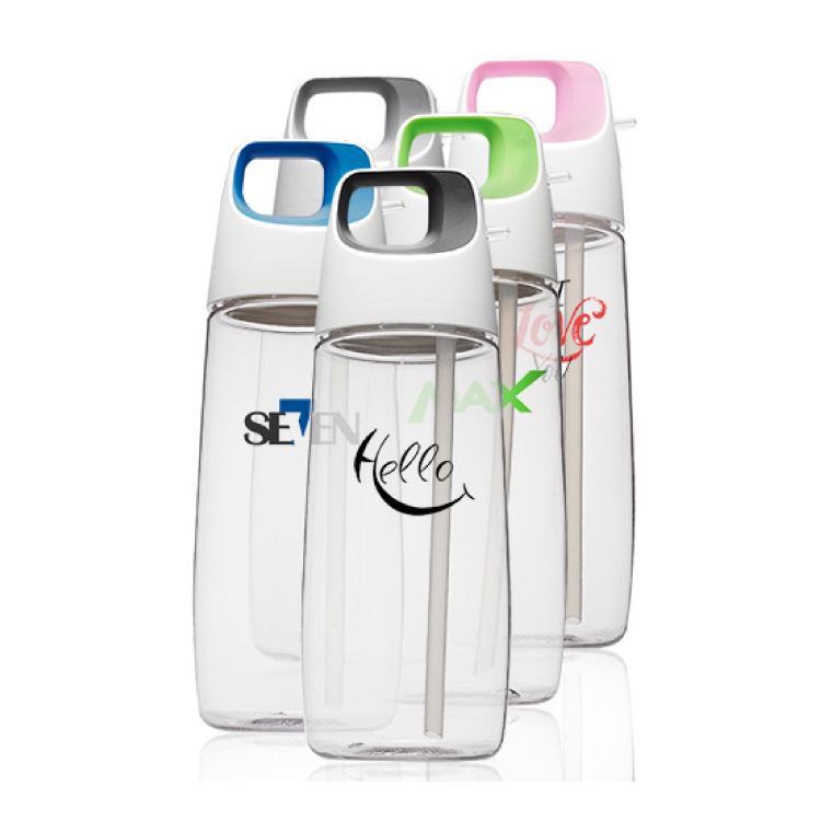 27 oz. Accent Cube Water Bottles with Straw 5
