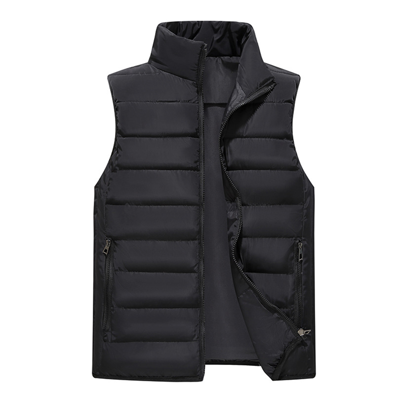 Casual Lightweight sleeveless Cotton Vest Without Hood 6