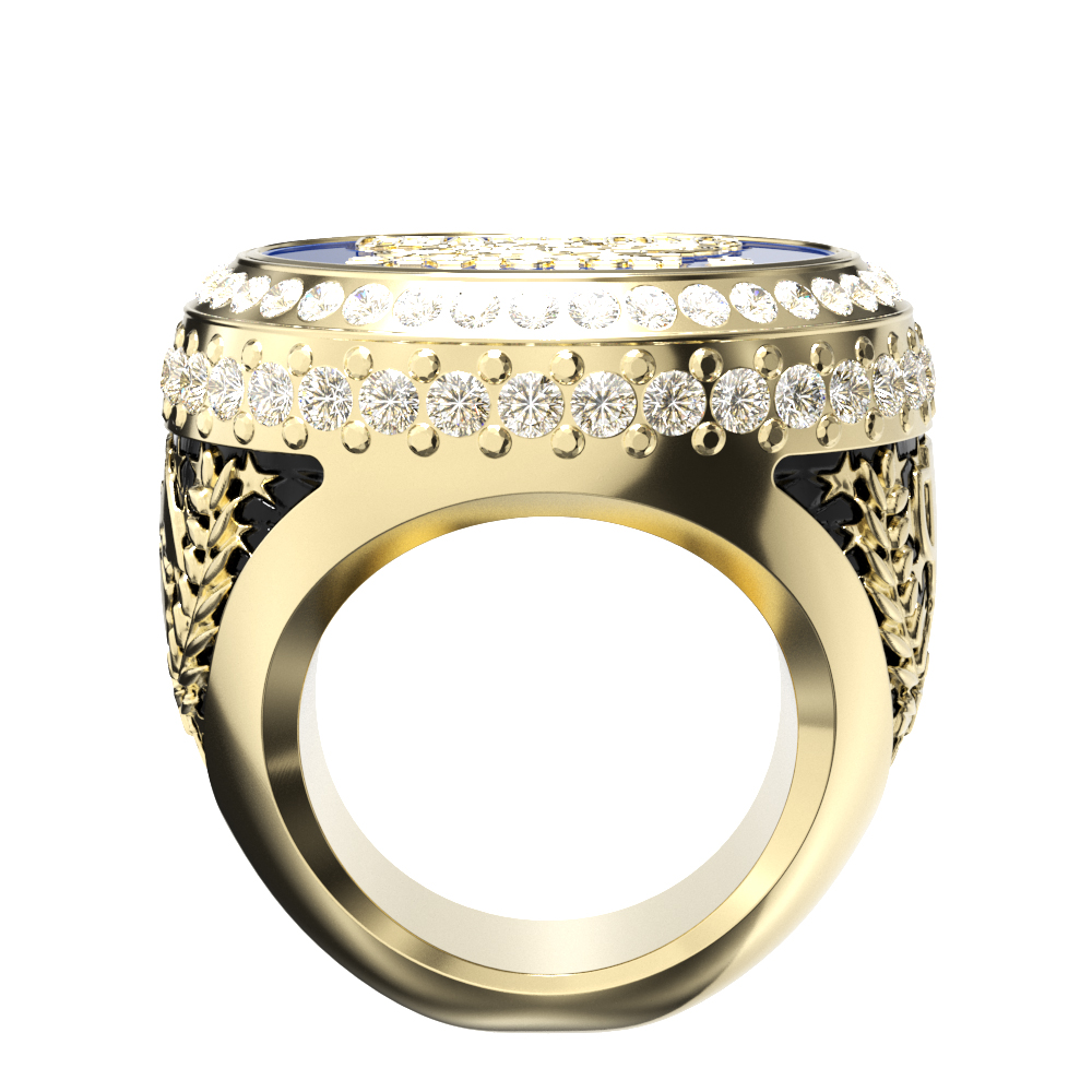 Custom World Class Ring w/ Custom Top & Stock Sides 12