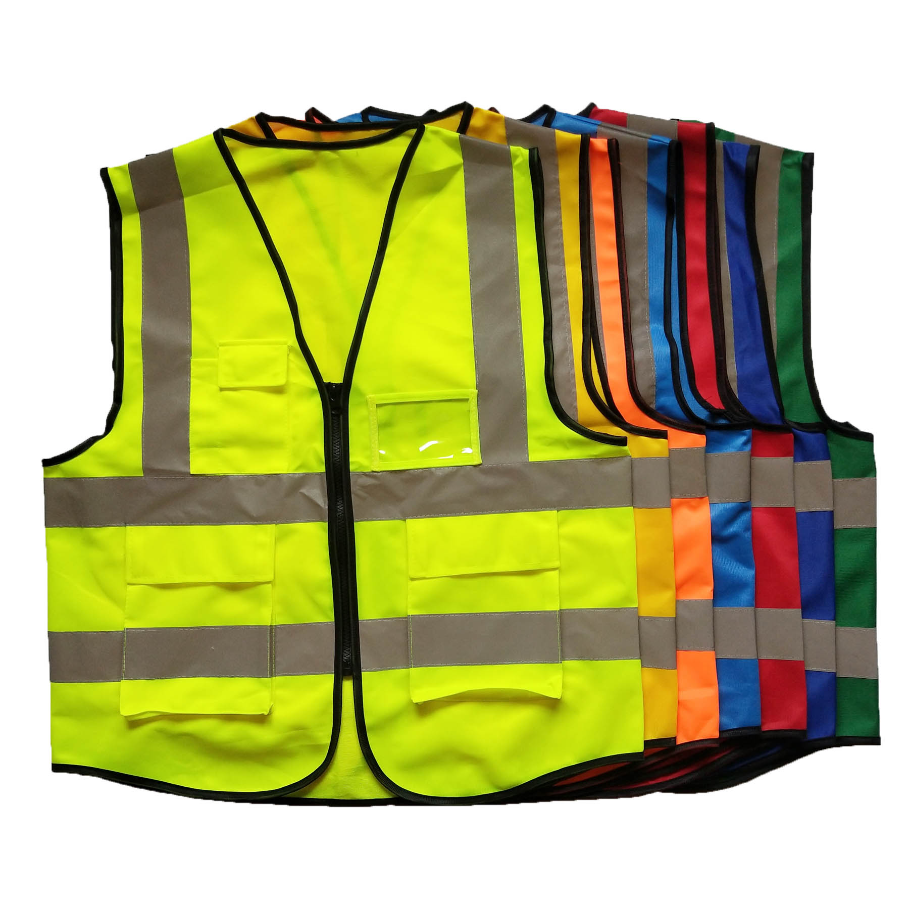 Yellow Lime Green Reflective Safety Vest Shirt 1