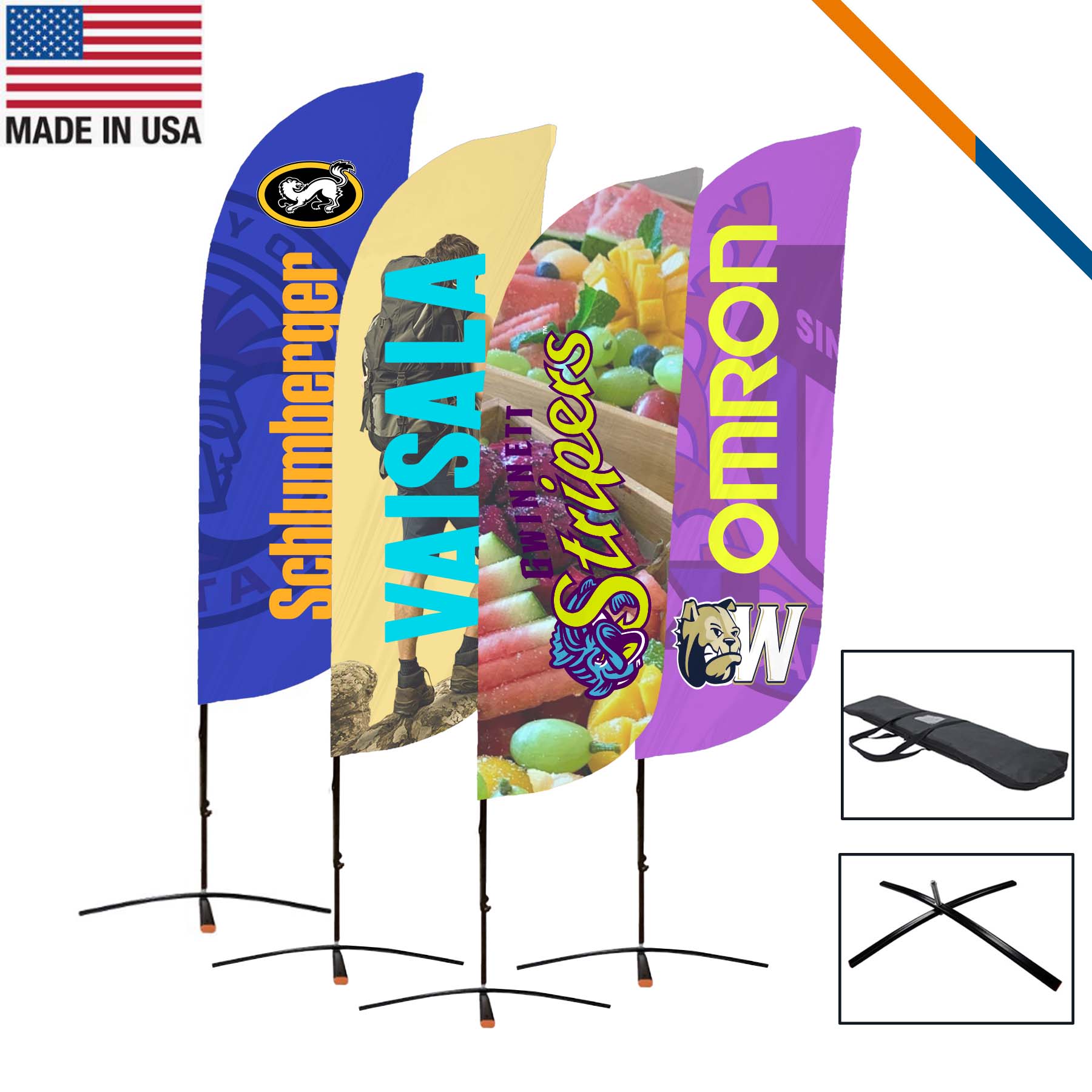 9' Karl Double-Sided Feather Flag 2
