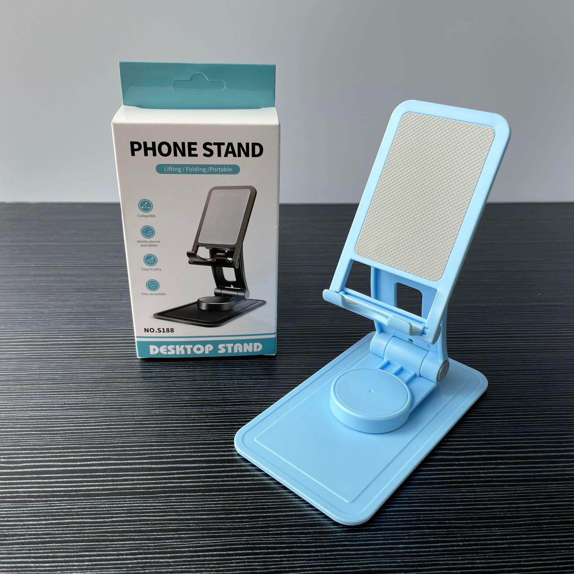 360 Degree Rotating Mobile Phone Fold Bracket Desktop Multi-angle Adjustment Folding Portable Tablet 2