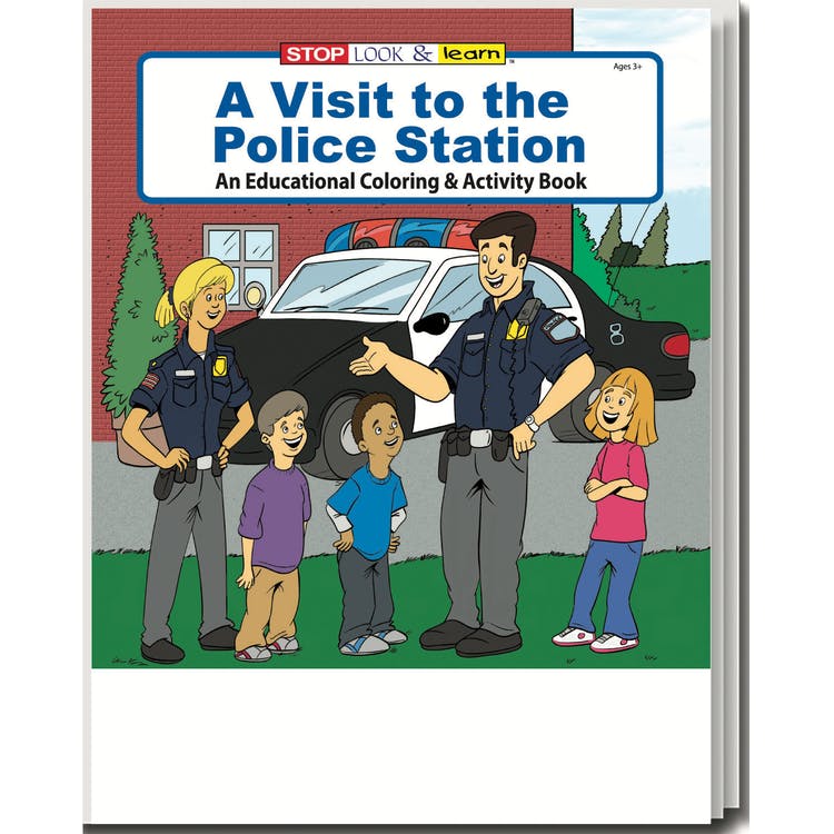 A Visit to the Police Station Coloring Books - Ages 3-11 16 Pages 2