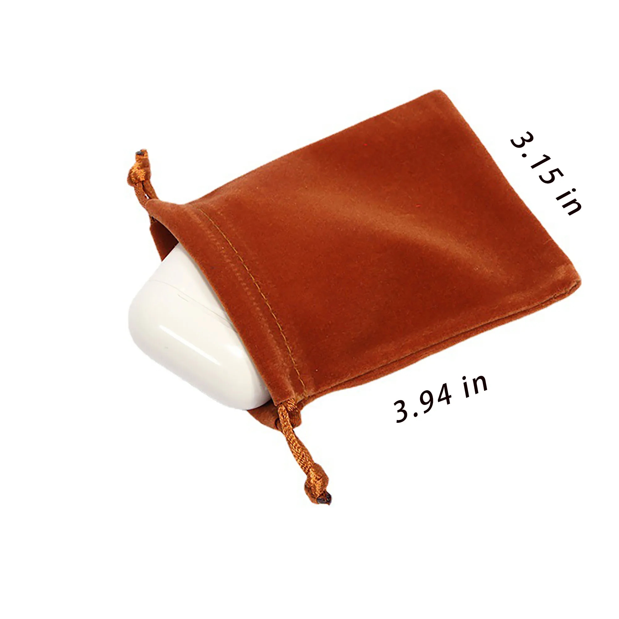 Flocked Drawstring Bag With Logo For Collecting 5