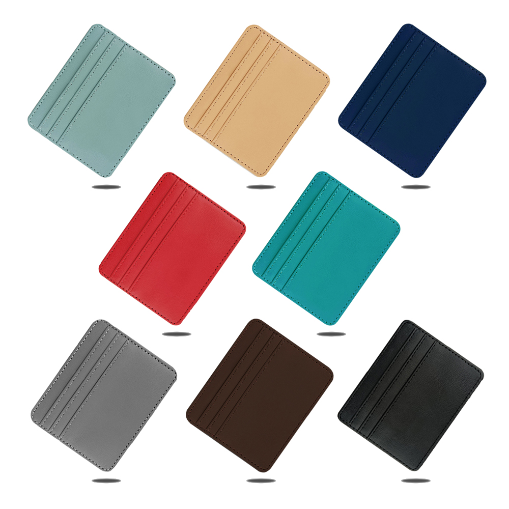4 Slots Slim PU Card Pouch 3