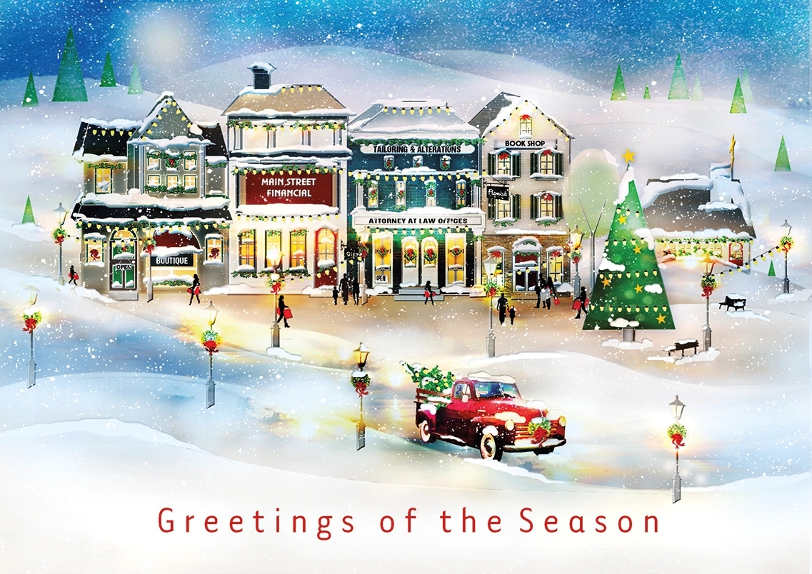 Vintage Village Holiday Cards 2
