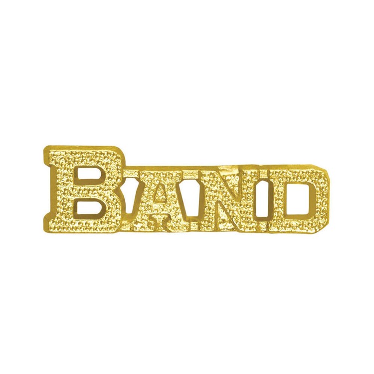 Band Bright Gold Chenille Lapel Pin