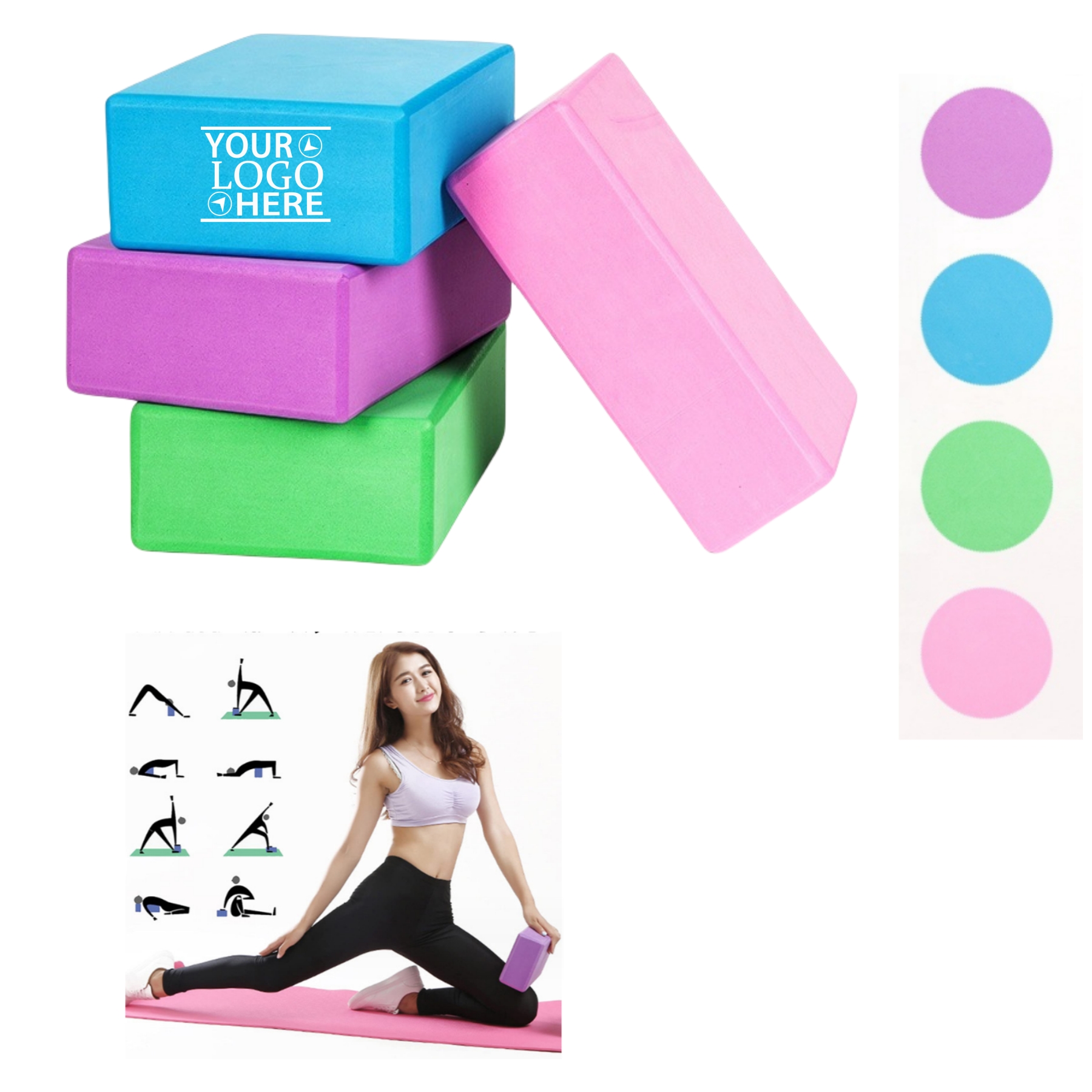 Lightweight Yoga Bricks 2