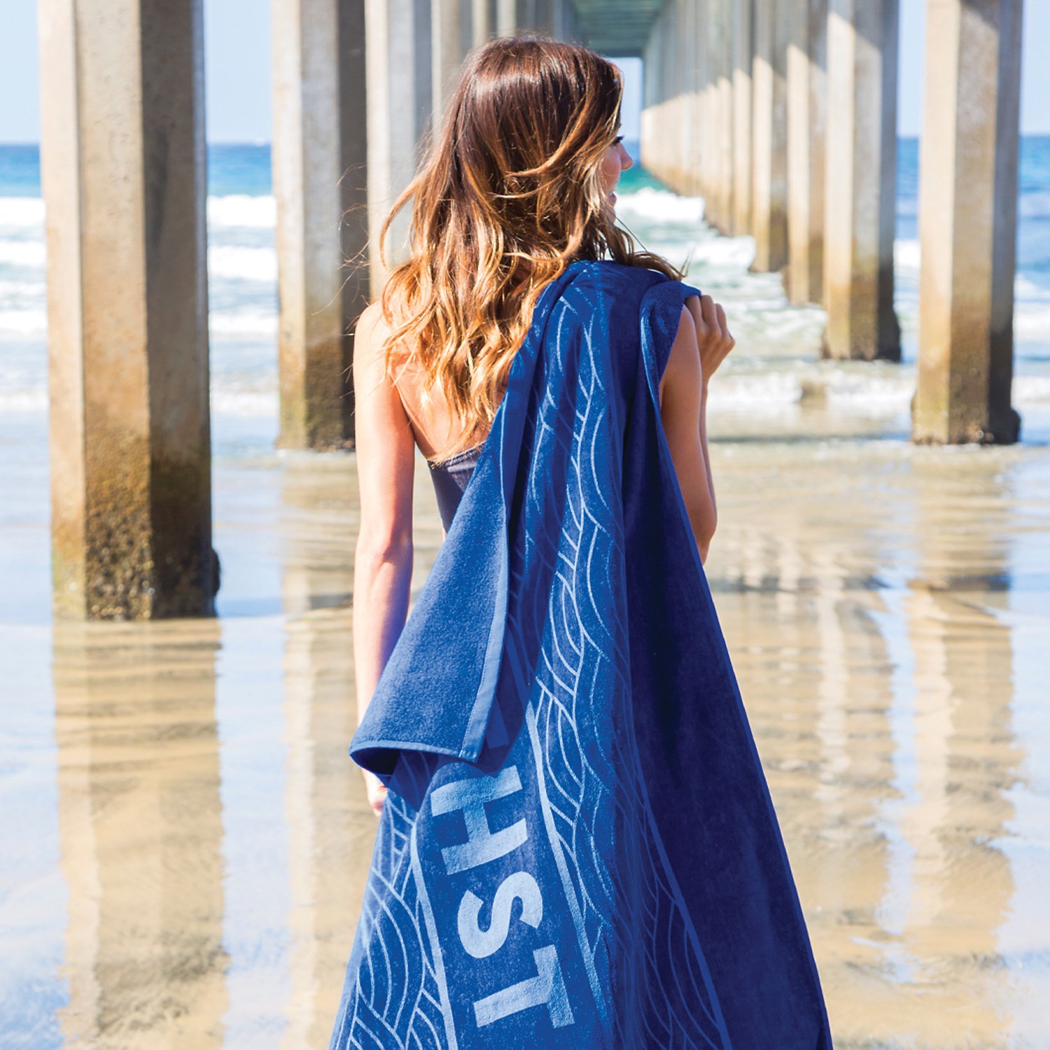Oversized Velour Beach Towel 16