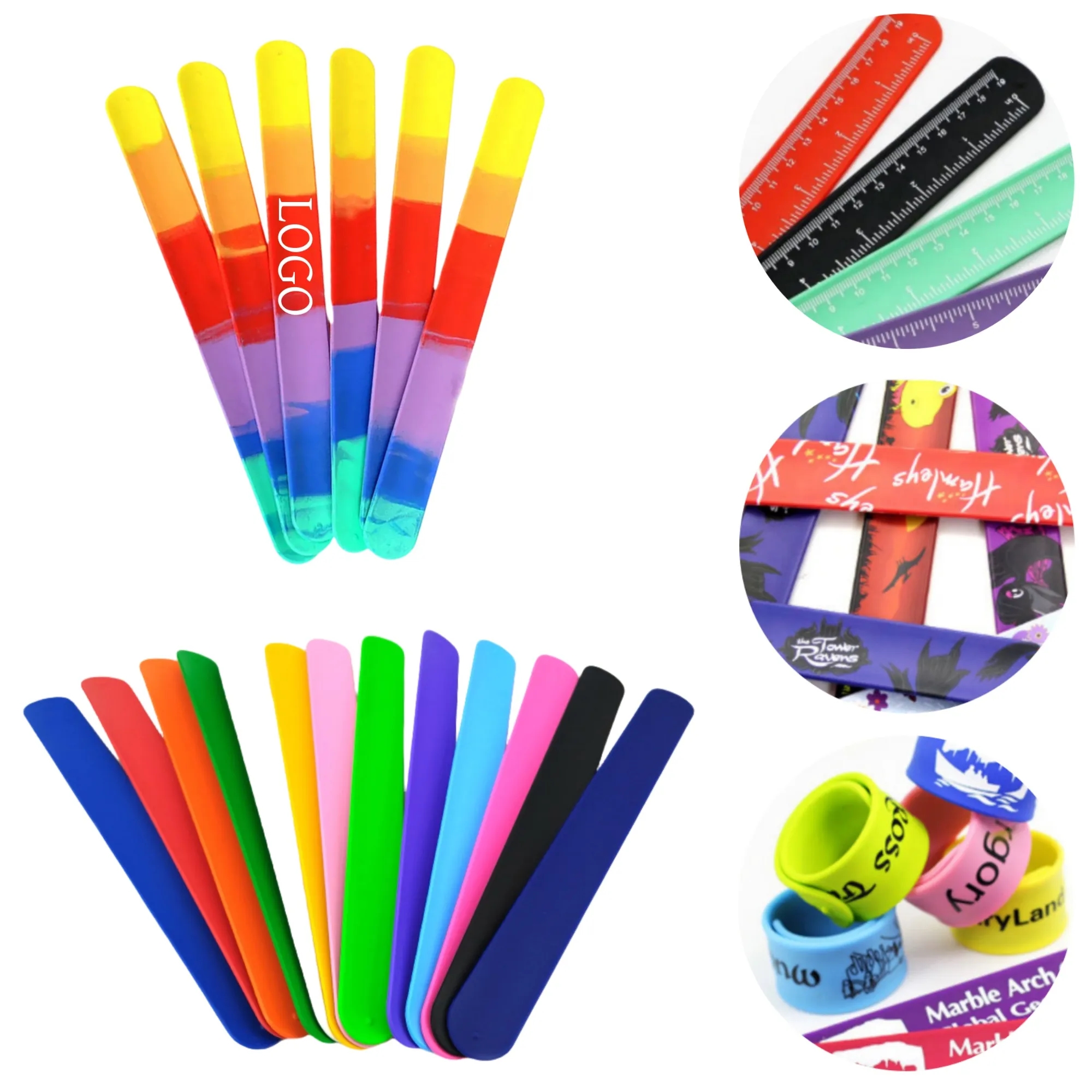 Flexible Silicone Snap Ring Bracelet Pop 1