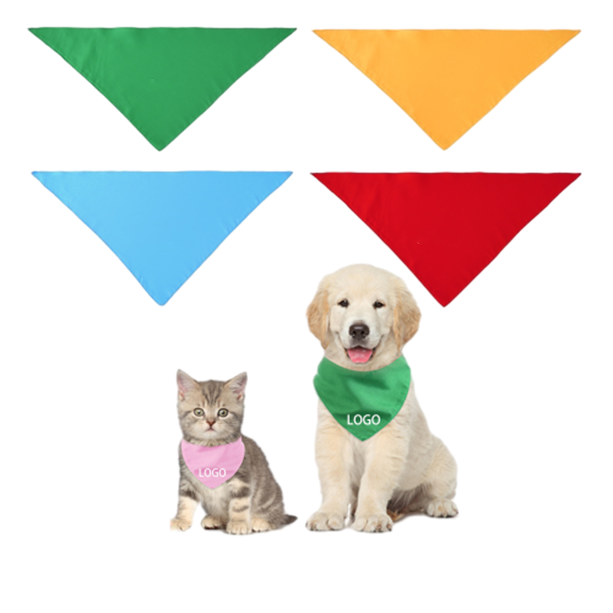 Printed Pet Bandana Bib 1