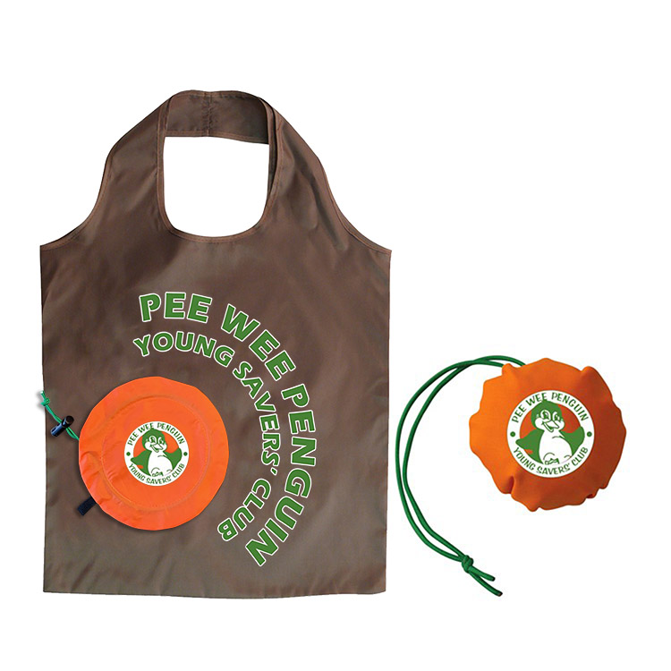 Orange Foldable Tote 2