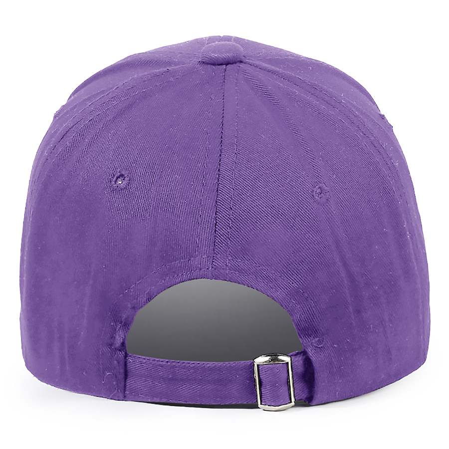 Stock Solid Color Cotton 6-Panel Baseball Cap w/ D-Ring 36