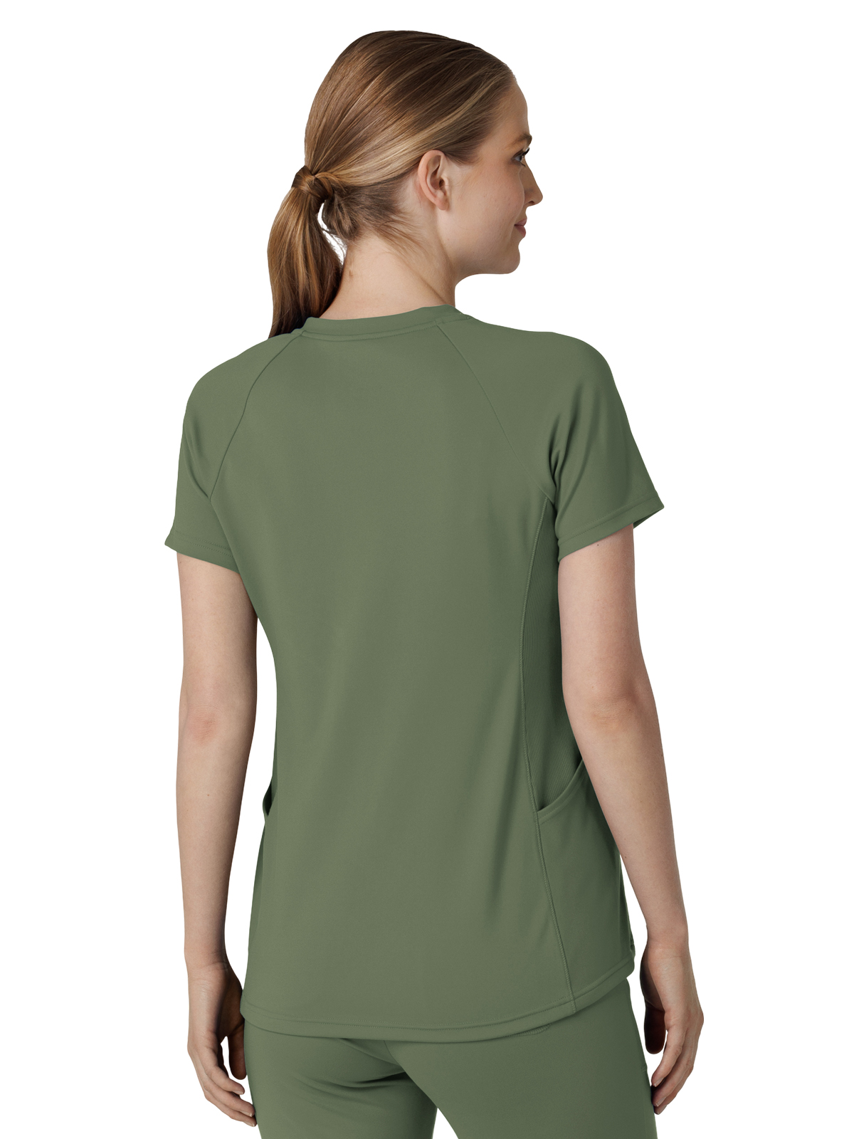 Wink - Renew Knit - Women's Four-Pocket Flex-n-Reach V-Neck Raglan Top 11