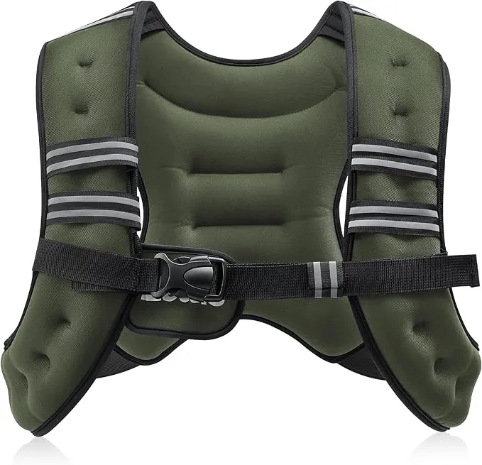 6lb/8lb/12lb/16lb/20lb/25lb/30lb Weighted Vest For Sport, Workout, Strength Training, Running 8
