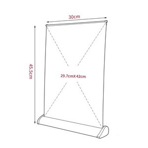 Mini Tabletop Retractable Banner Stand With Custom Printed Graphic 10