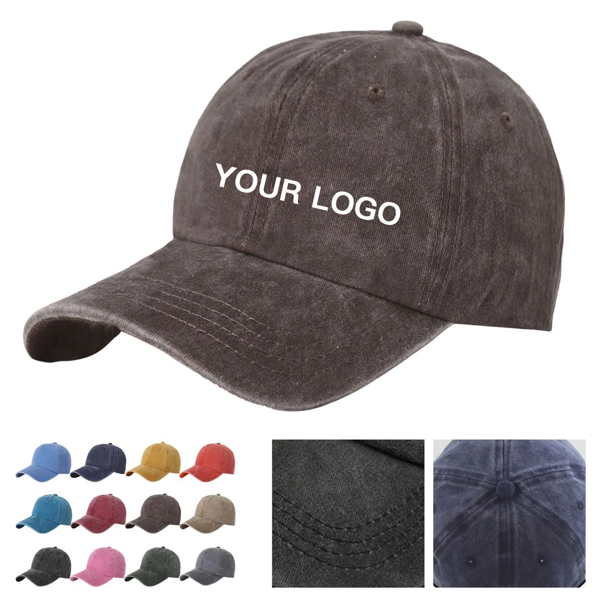 Lightweight Washed Cotton Cap for Everyday Outfits 13