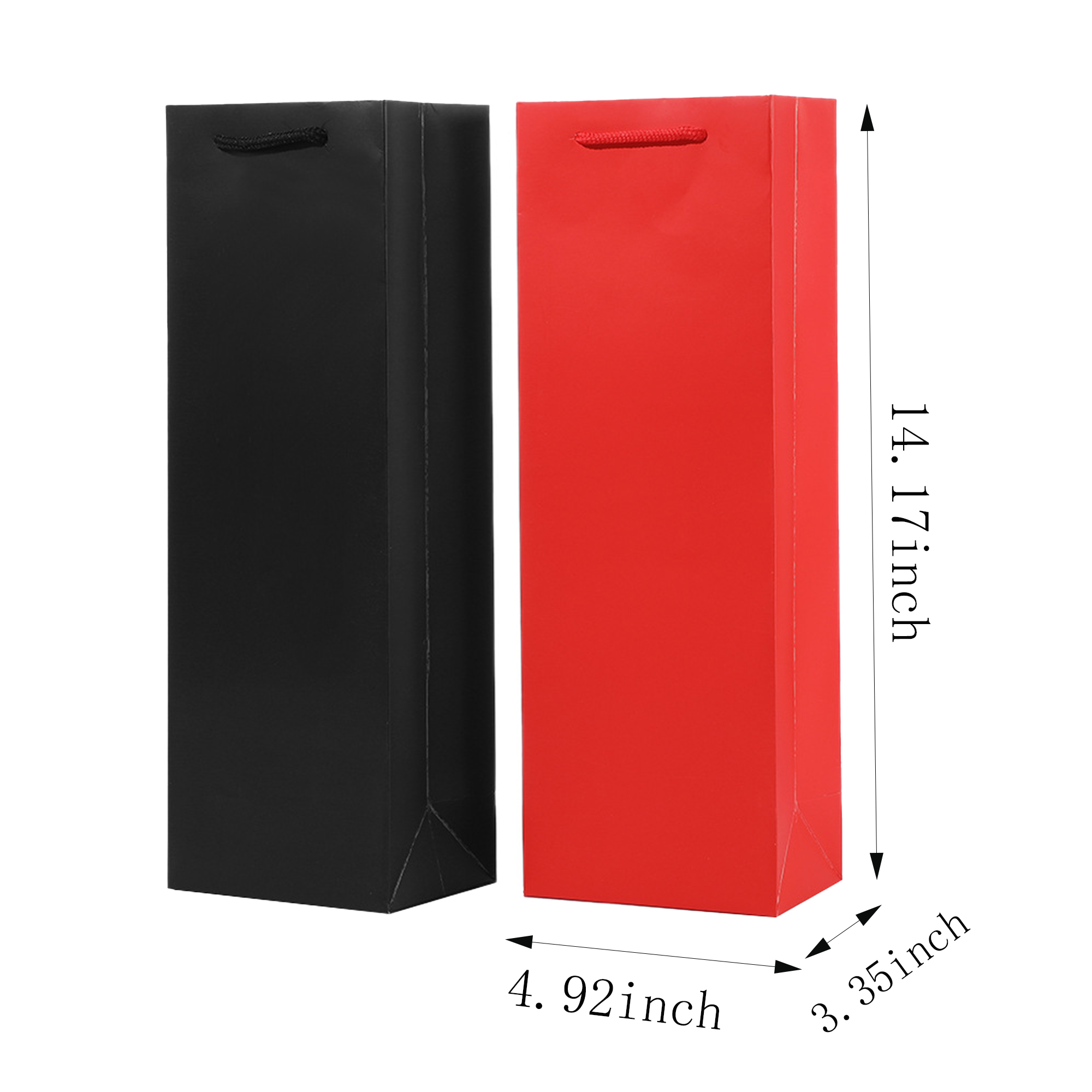 MOQ50 Eco-Friendly Wine Paper Tote Bag 1
