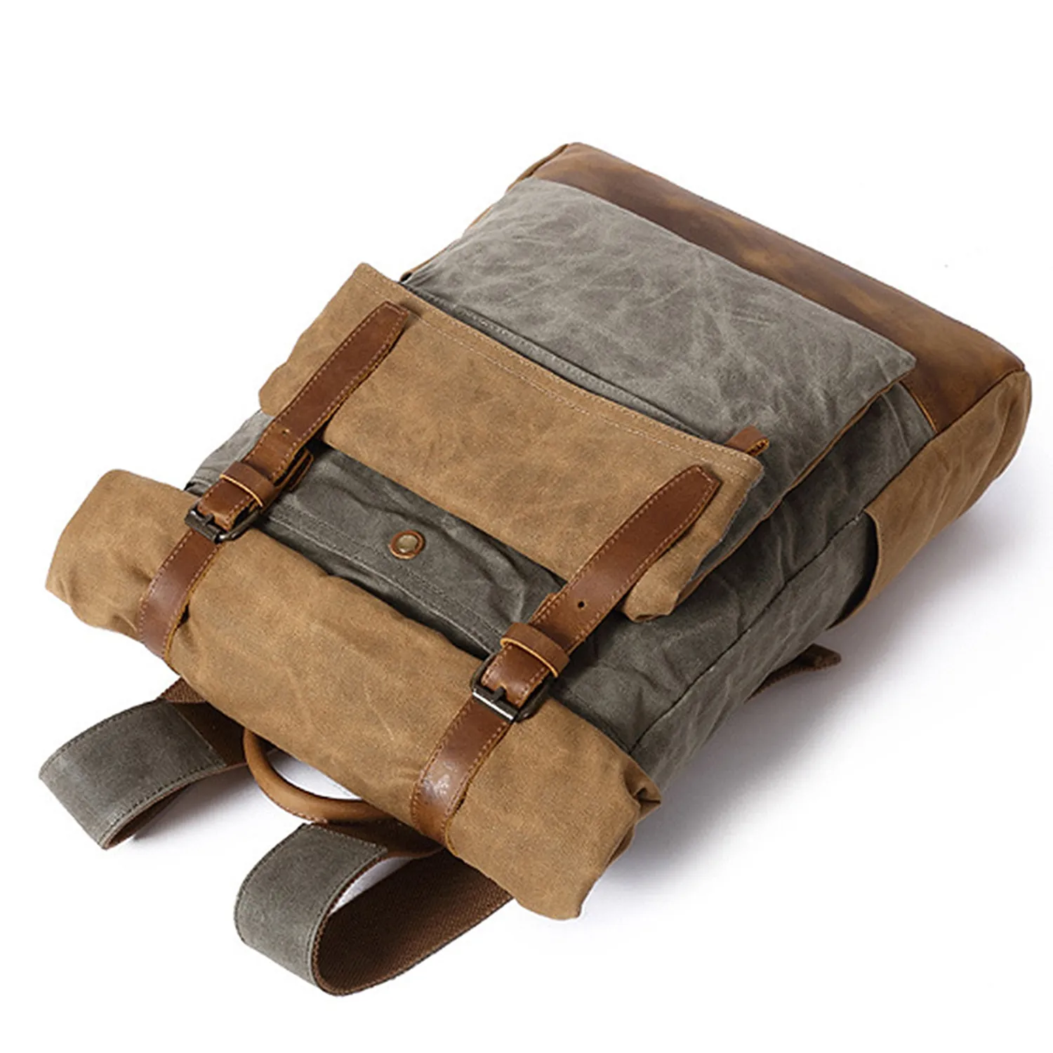 Travel Waxed Canvas Backpack 3
