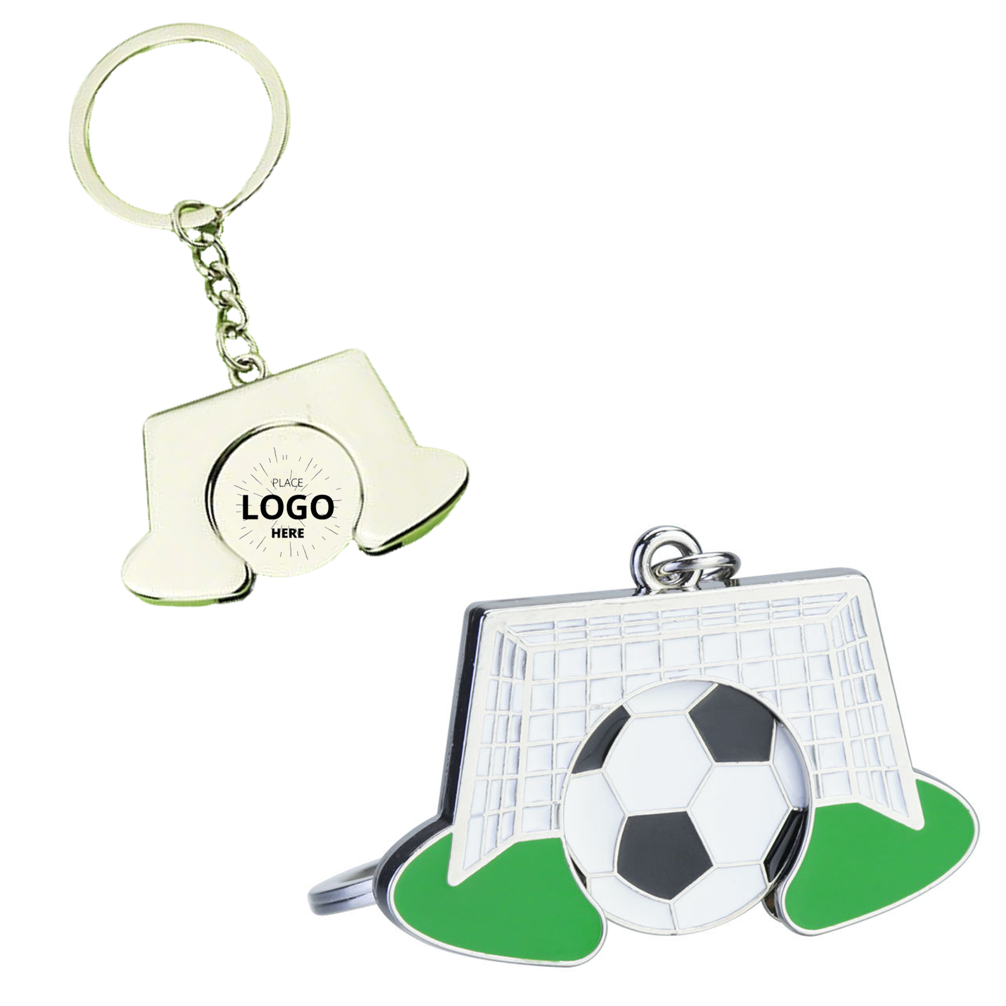 Custom Logo Soccer Commemorative Keychain 2