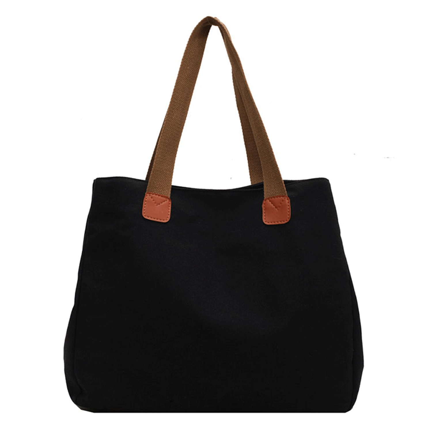 reusable earth-friendly black white Cotton Canvas Tote Bags 4