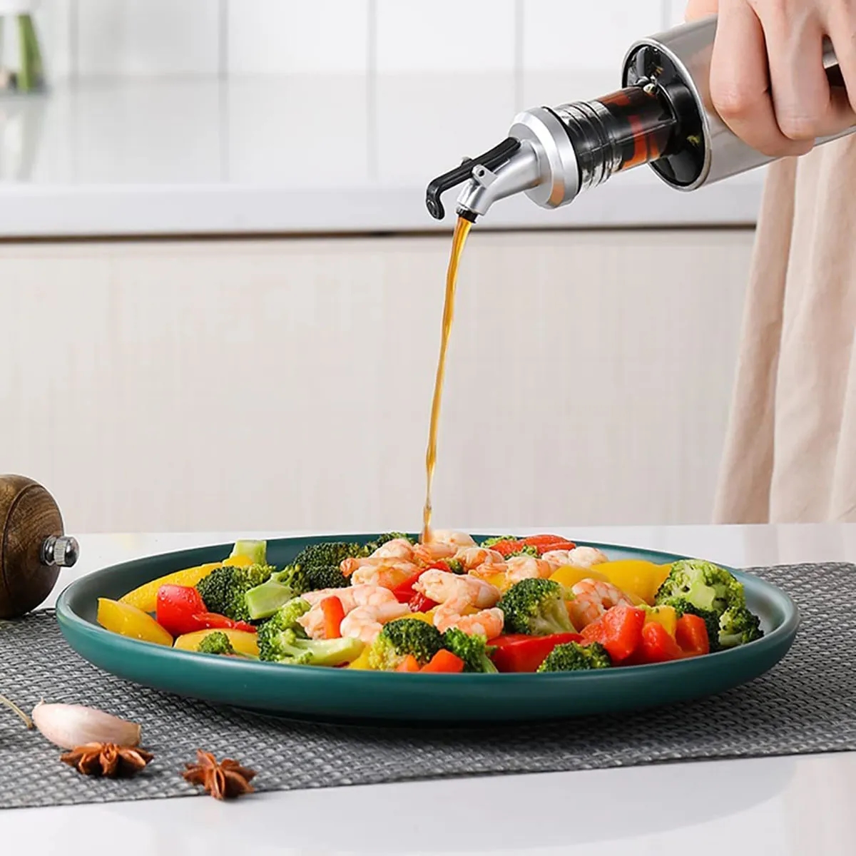 17 Oz Olive Oil Dispenser Bottle For Kitchen 6