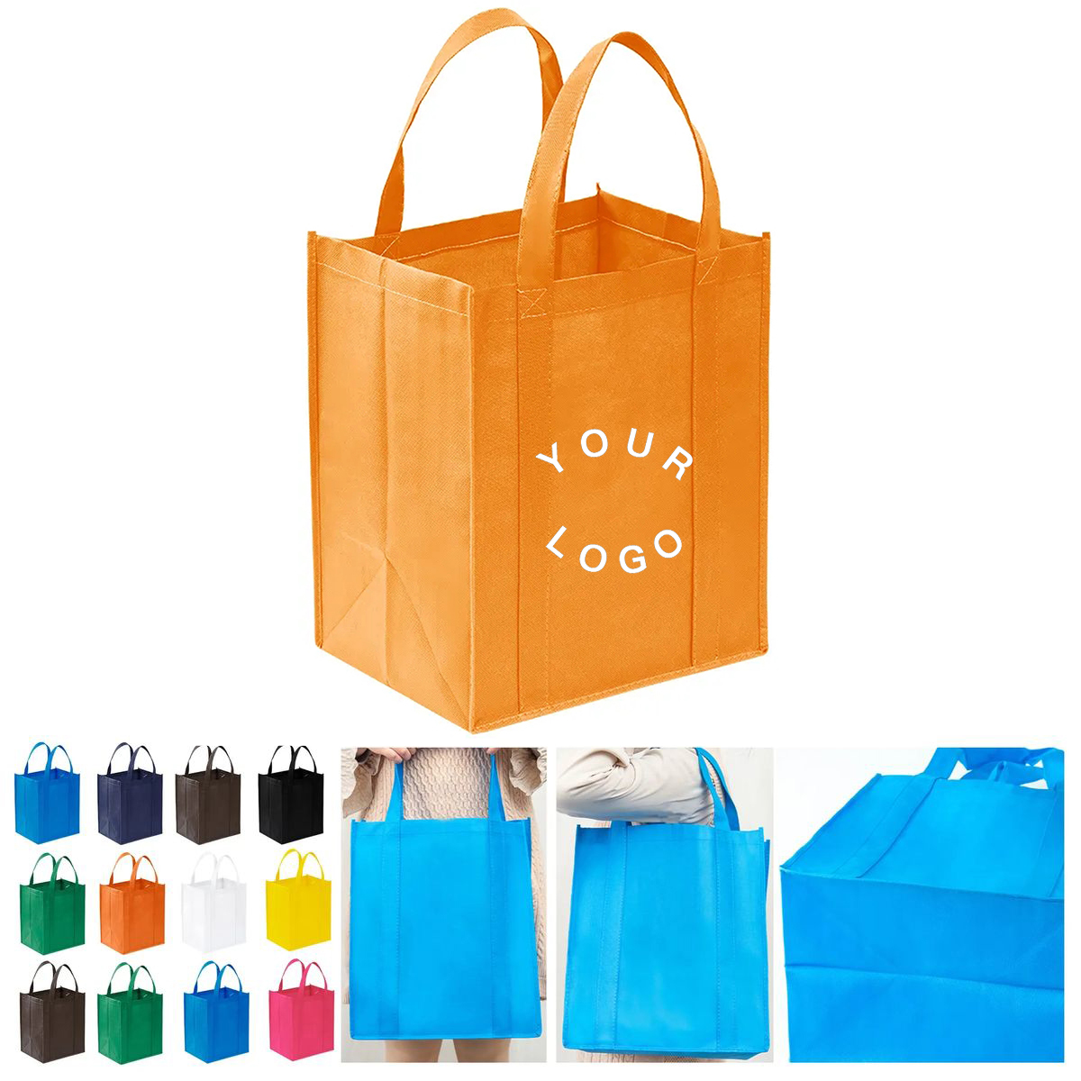 Reusable Non Woven Grocery Bag with Sturdy Handles 2