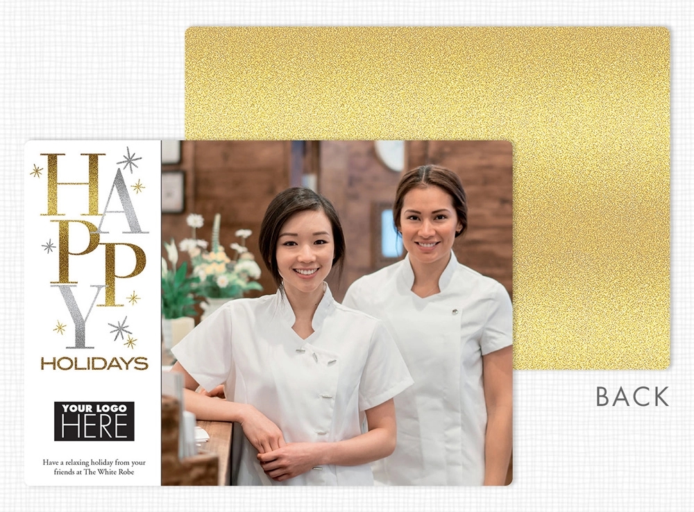 Stacked High Flat Holiday Photo Cards 2