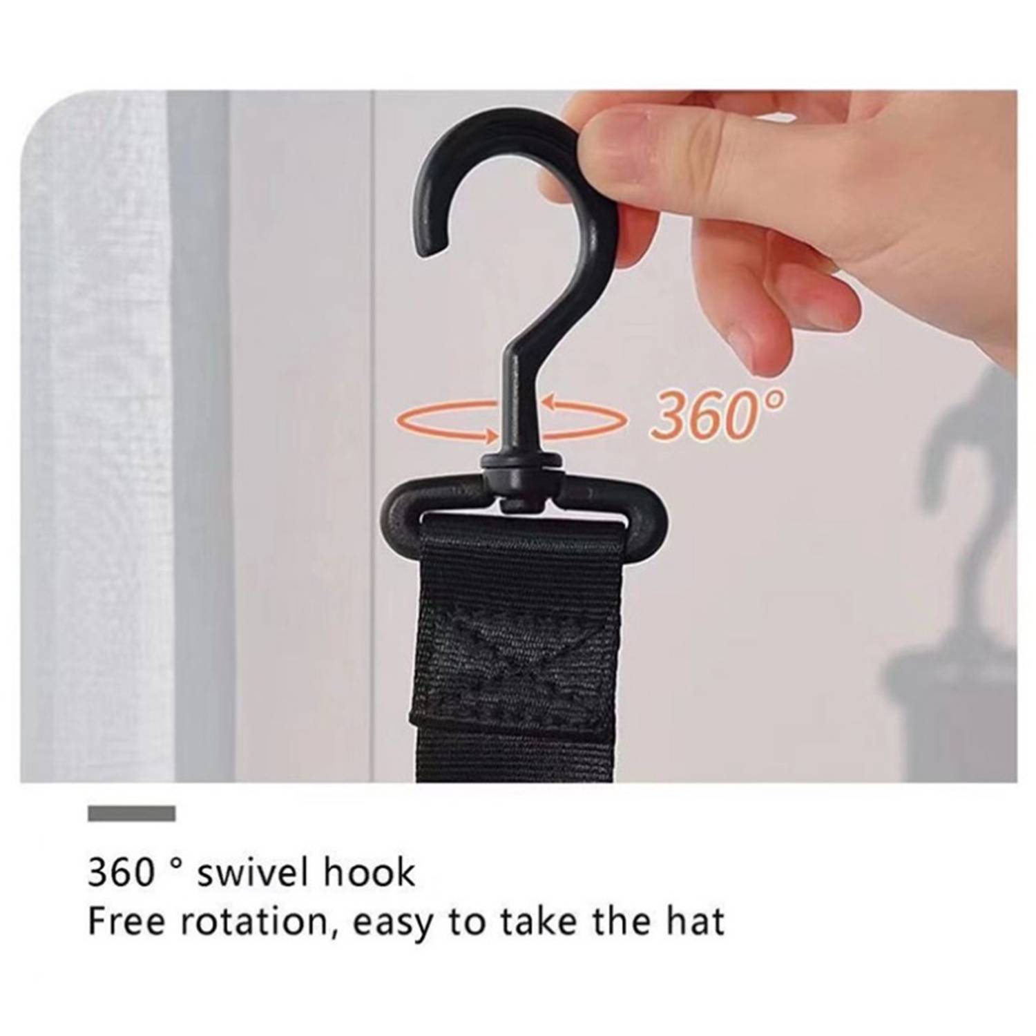 Clothes Rack Swivel Nail-Free Lanyard 1