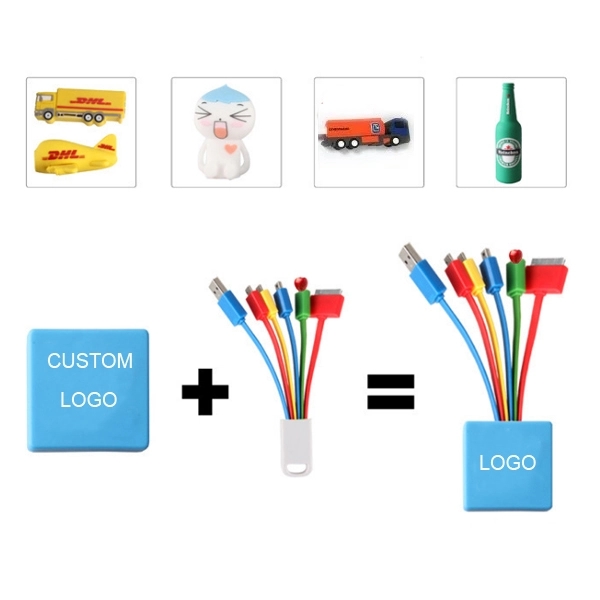 Custom Moulded 3-N-1 Charge Cable 2