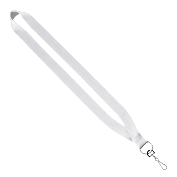 3/4" Dye-Sublimated Lanyard with Silver Tone Metal Crimp & Split Ring 2
