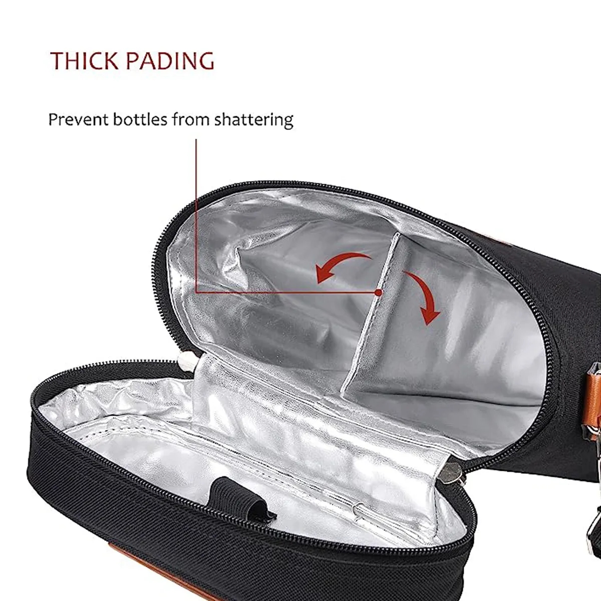 Custom Insulated Oxford Cloth Champagne Wine Bottle Bag 6