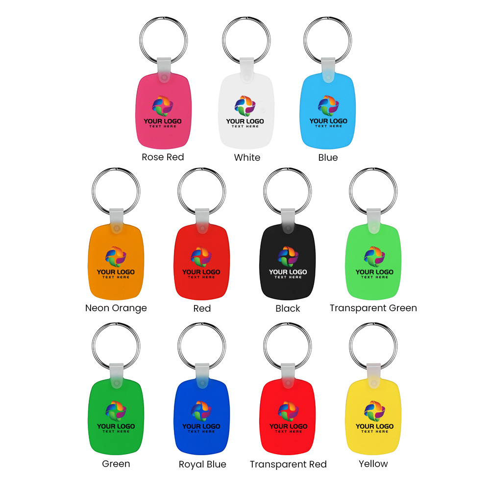 Oval Shaped Silicone Keychain 28
