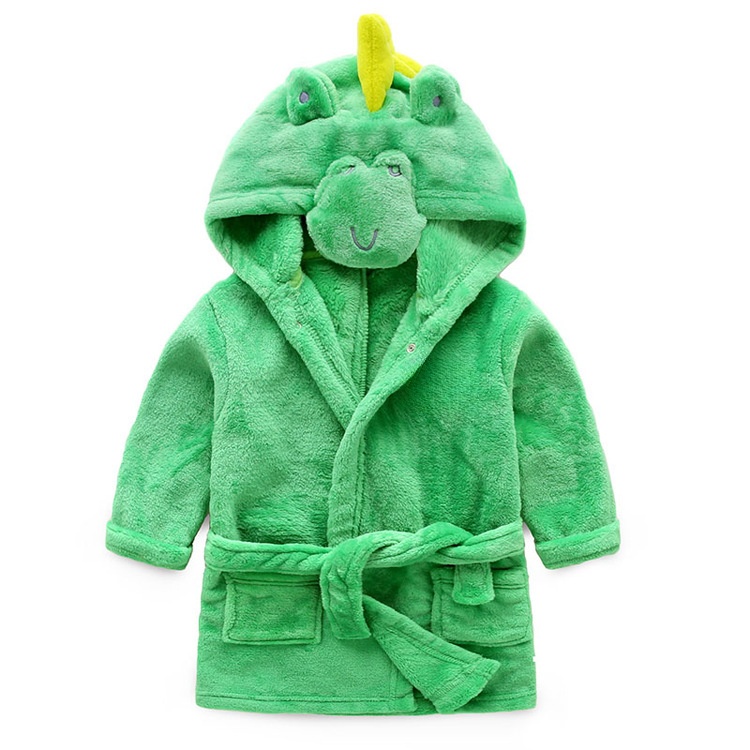 Unisex Baby Plush Animal Face Robe 10