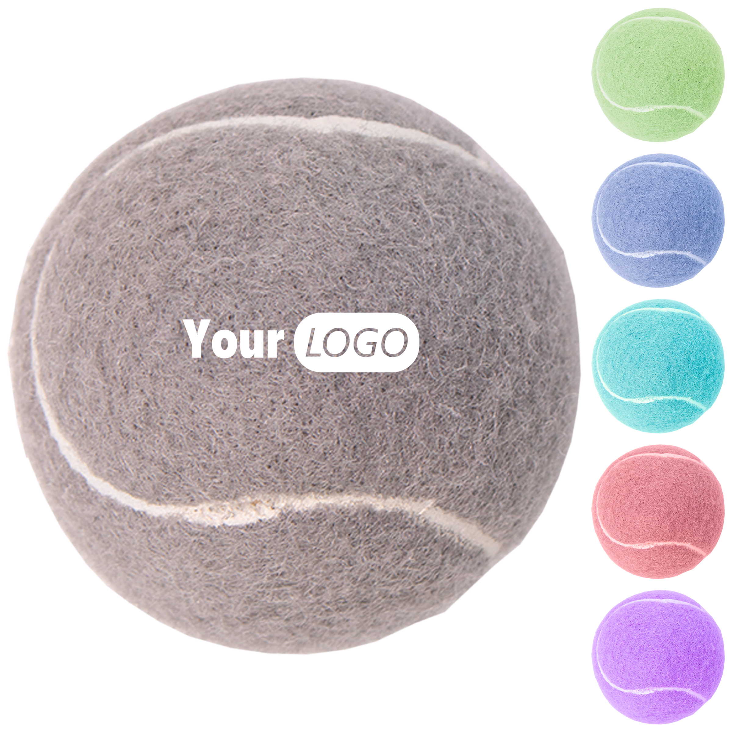 Rubber Bite Resistant Pet Solid Tennis Ball 3