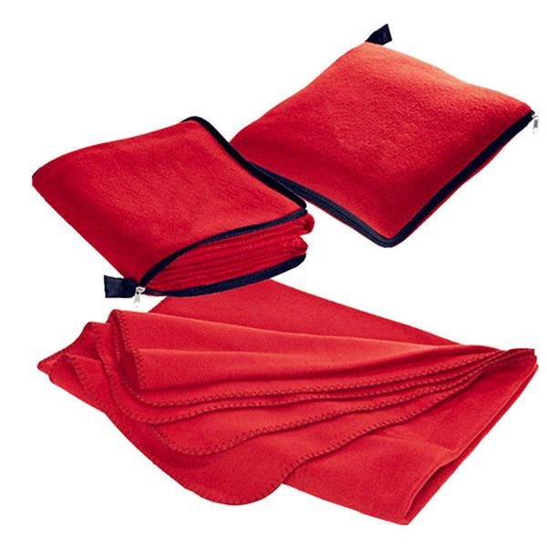 Ultra Soft Polar Fleece Travel Blanket w/ Zipper Bag 4