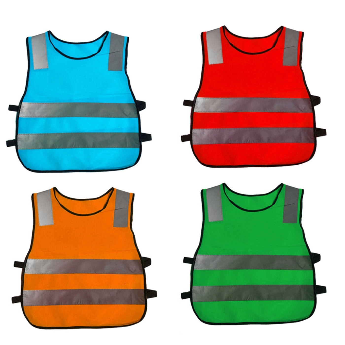 Small MOQ 100pcs Kids Reflective Safety Vest 2