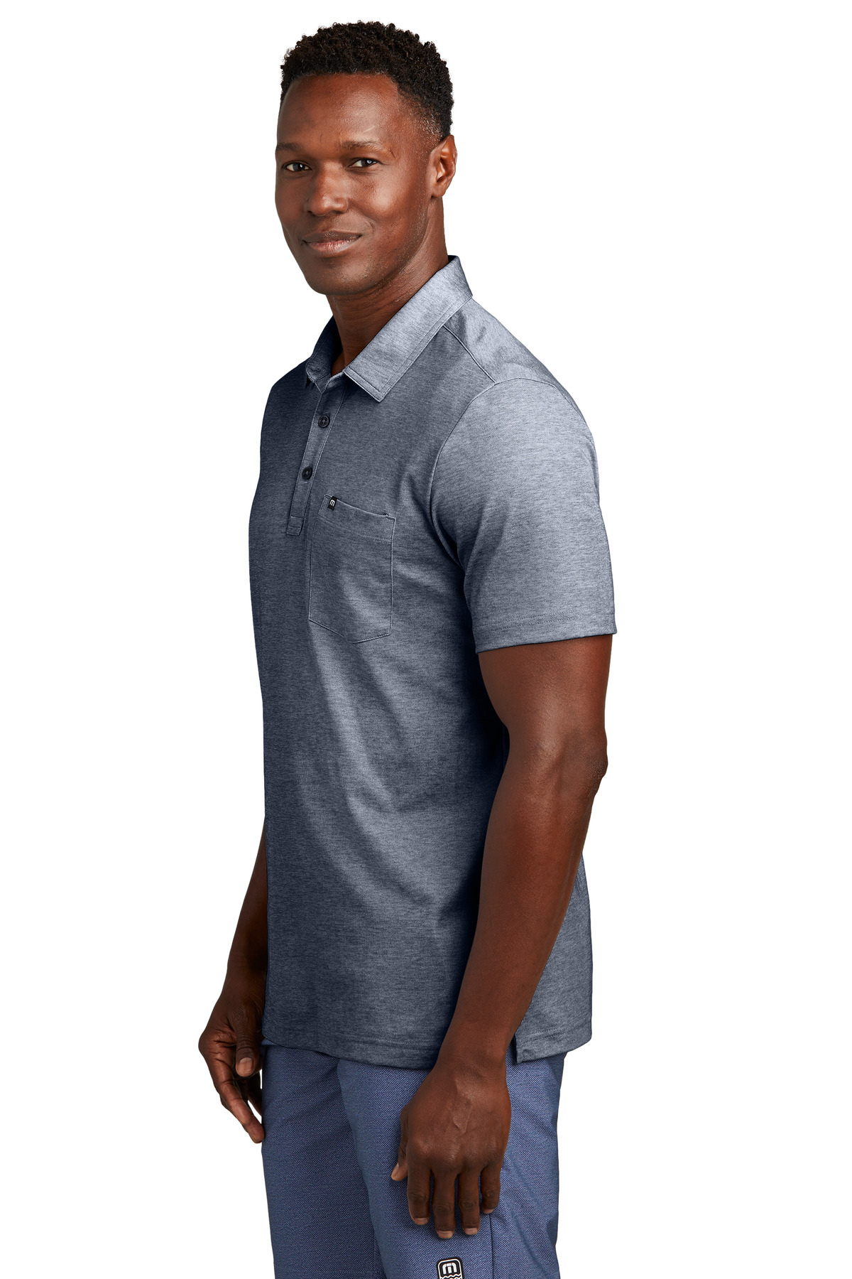 TravisMathew® Oceanside Heather Pocket Polo 8