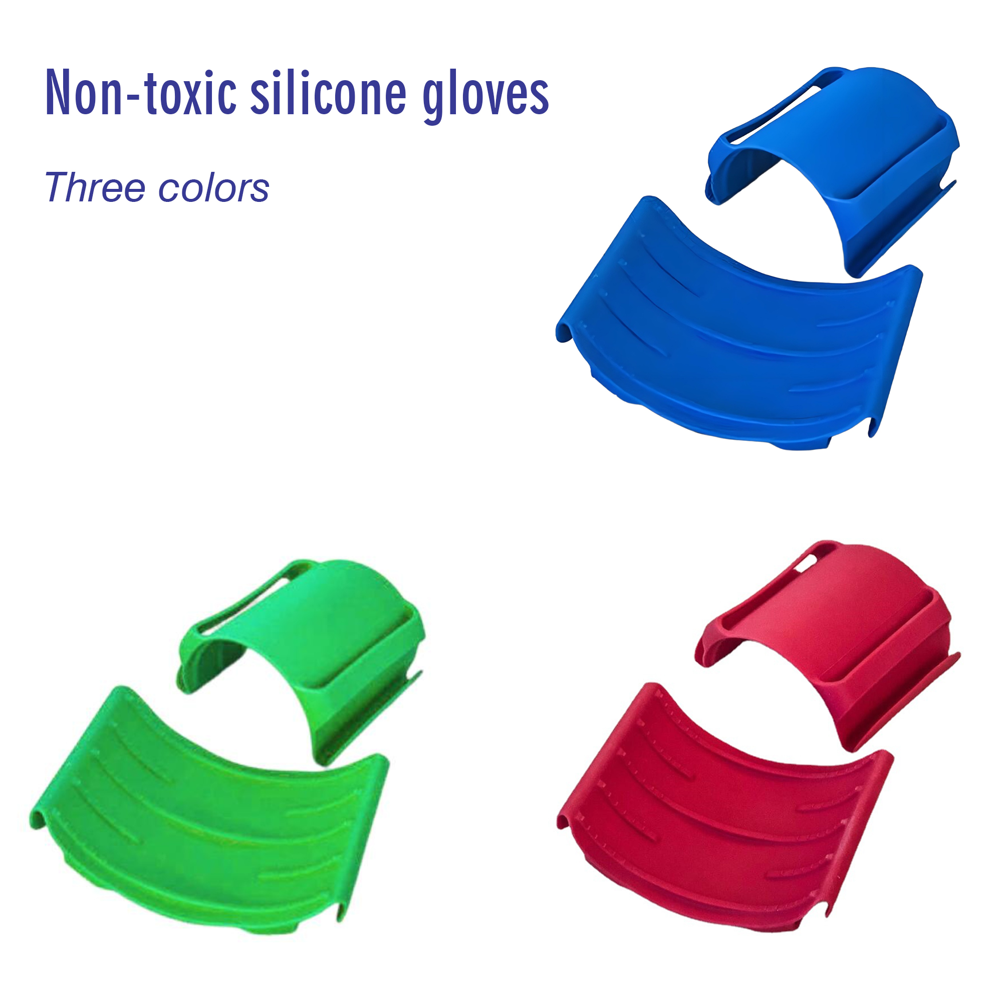 Silicone Kitchen Gloves Cutting Aid Anti Scalding Clip 3