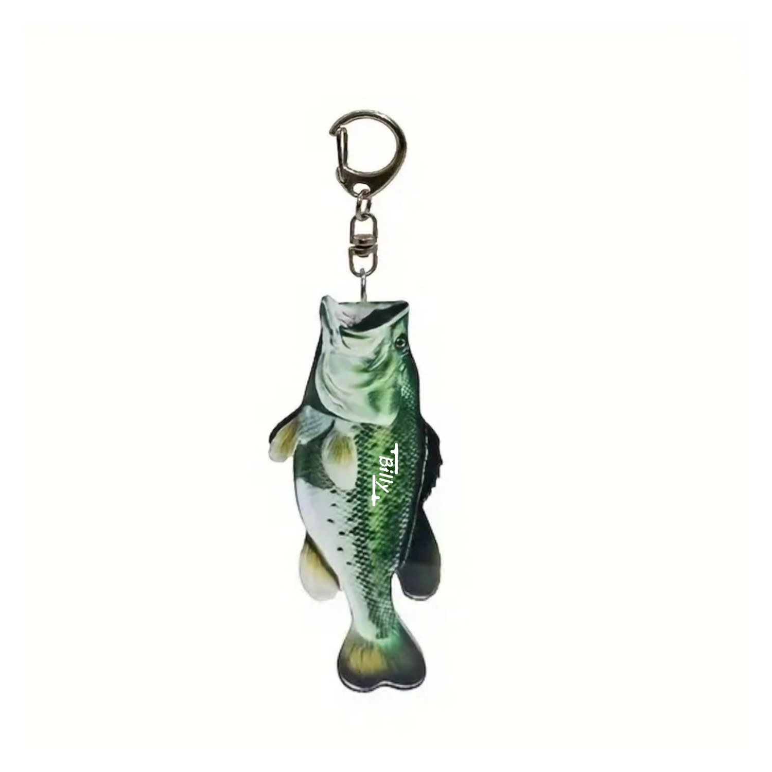 Fisherman Fishing Fish Keychain
