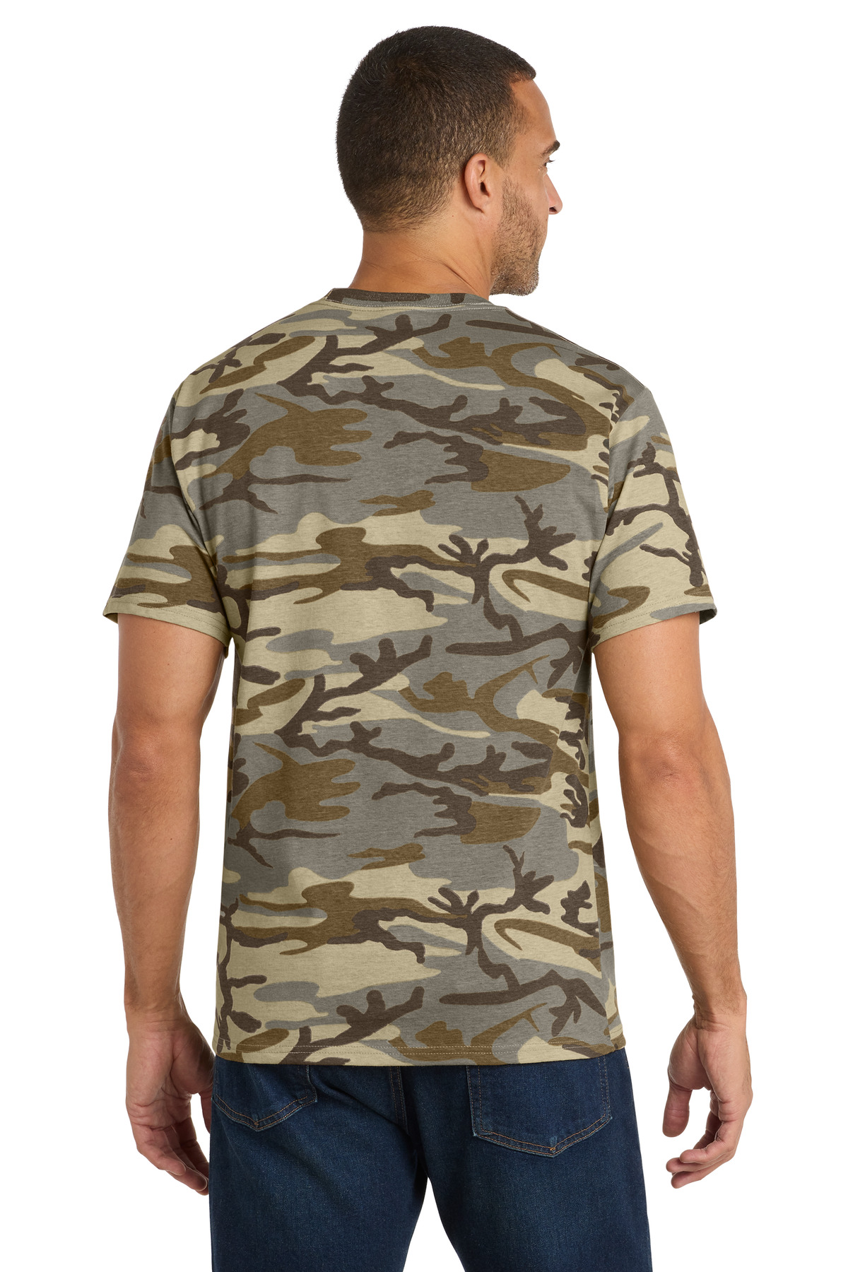 Port & Co Core Cotton Camo Tee. PC54C 16