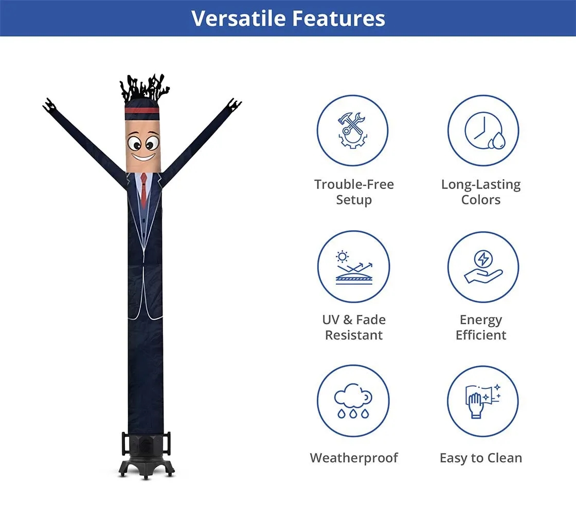 Tuxedo Inflatable Tube Man with Blower 4