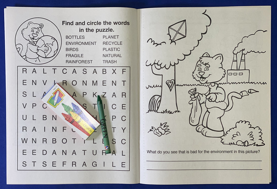 COLORING SET - Keep Our Environment Clean Coloring Book Fun Pack 2