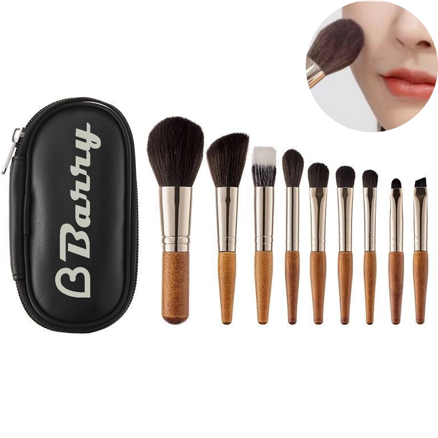 9 Pcs Makeup Brushes Set 1
