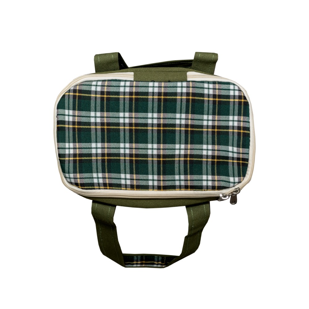 18 oz Insolated Plaid Cooler Tote 7