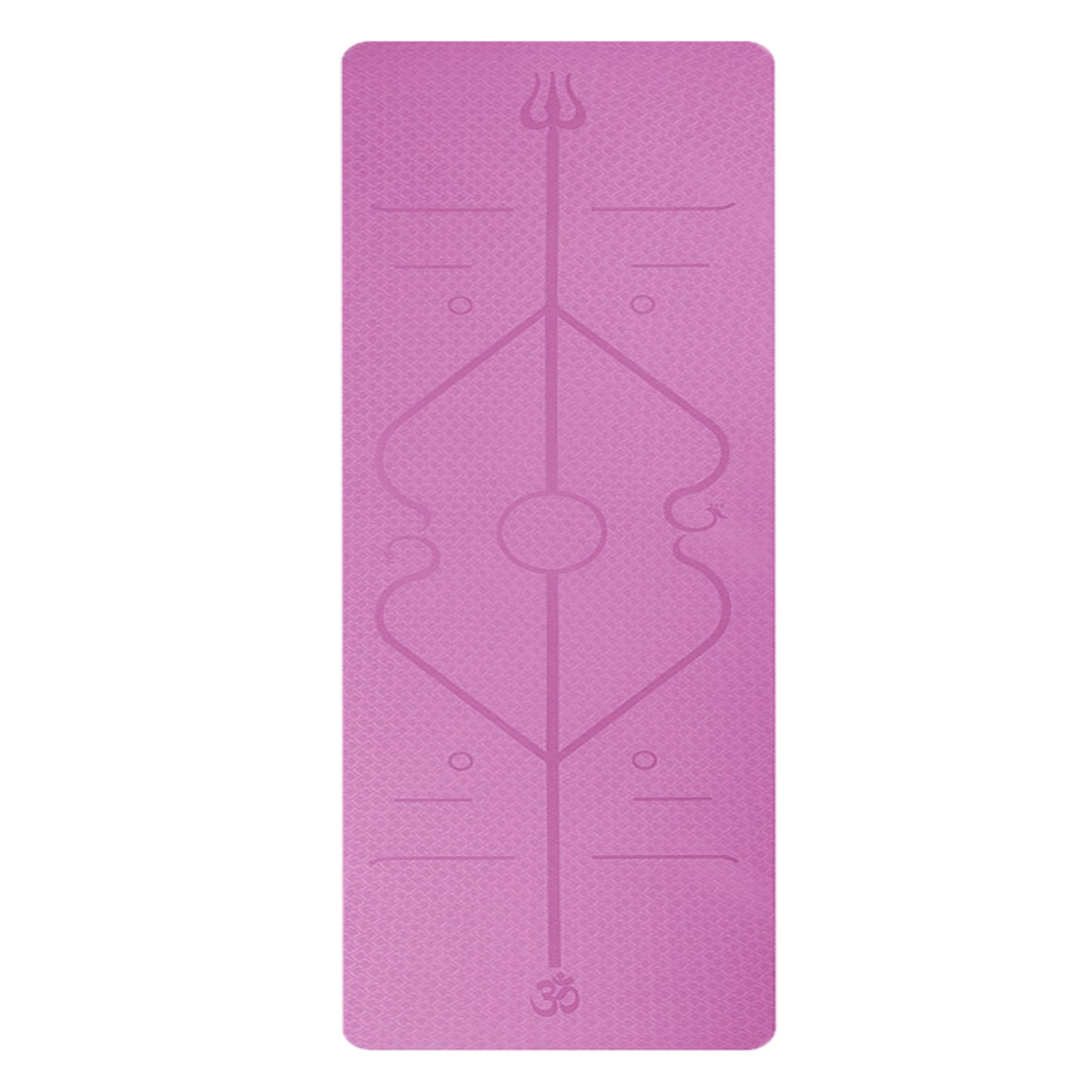 Yoga Mat With Body Position Line 6