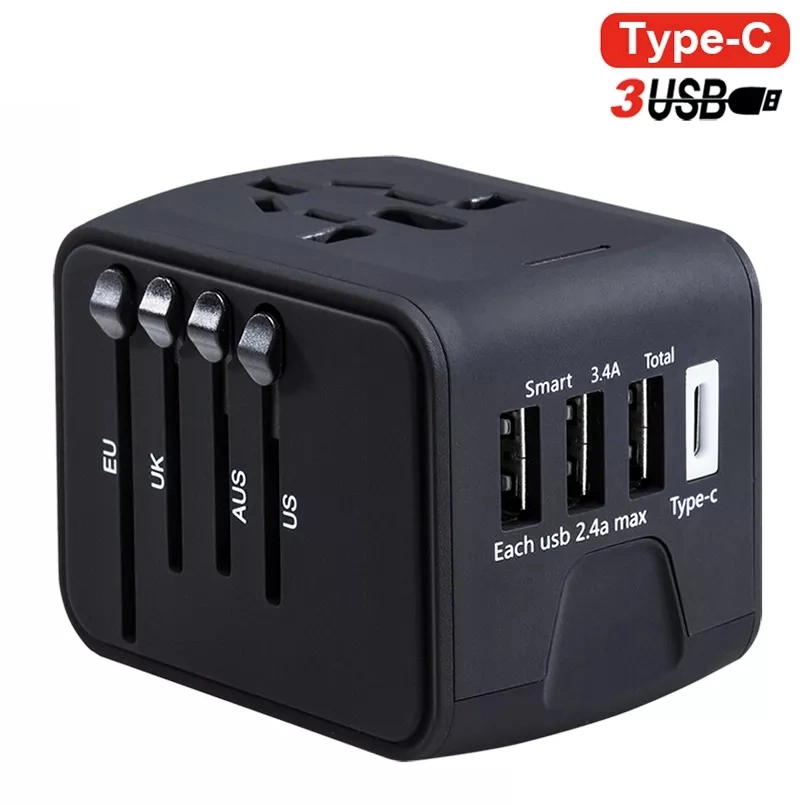 US/EU/UK/AUS Universal Travel Plug Adapter 6